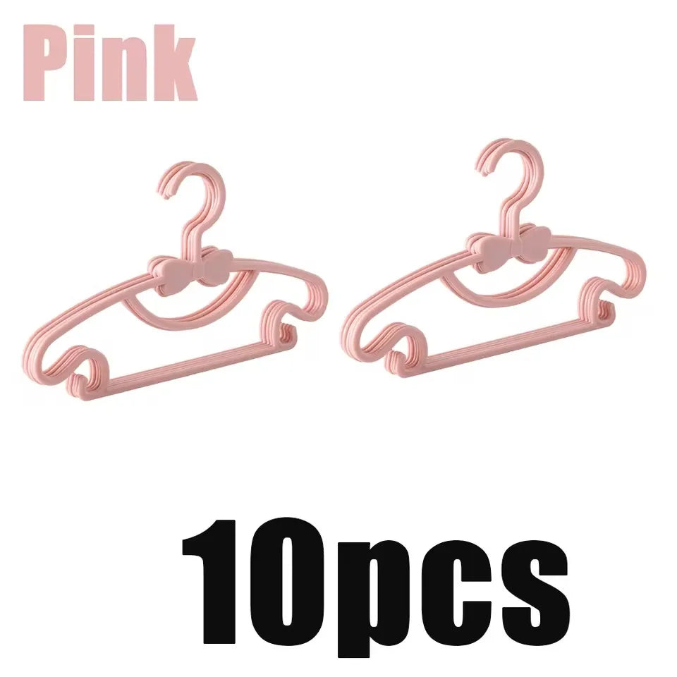 Baby & Kids Plastic Clothes Hangers – Set of 5/10/20 Pcs