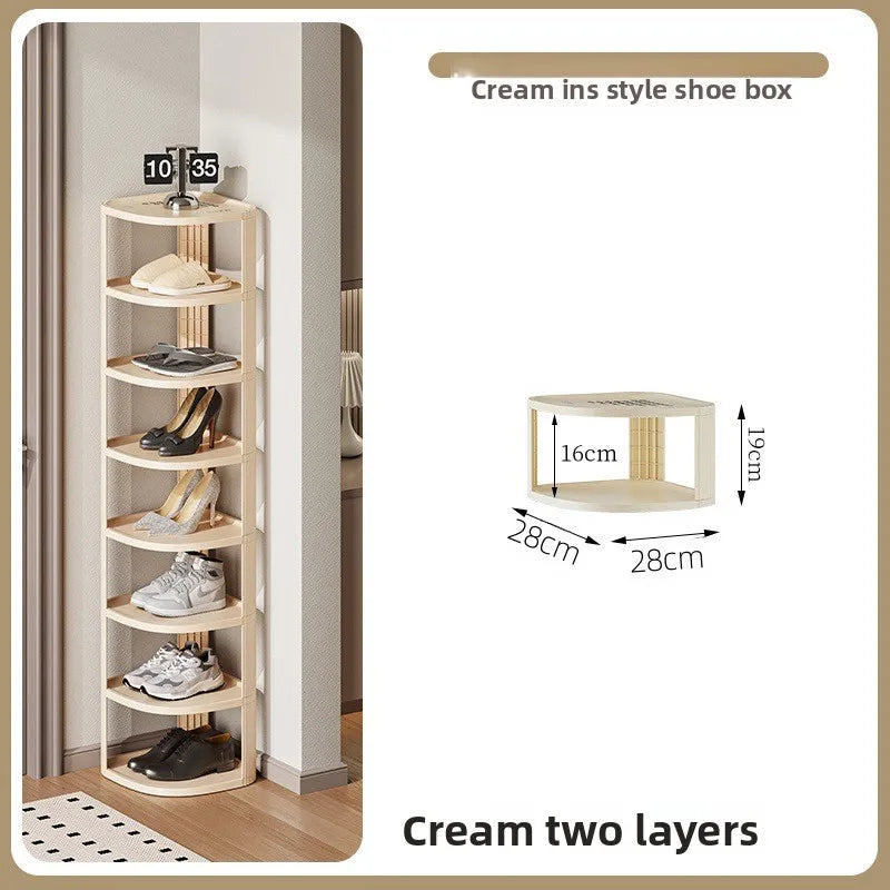Multi-Tier Shoe Rack – Narrow Space-Saving Entryway Organizer