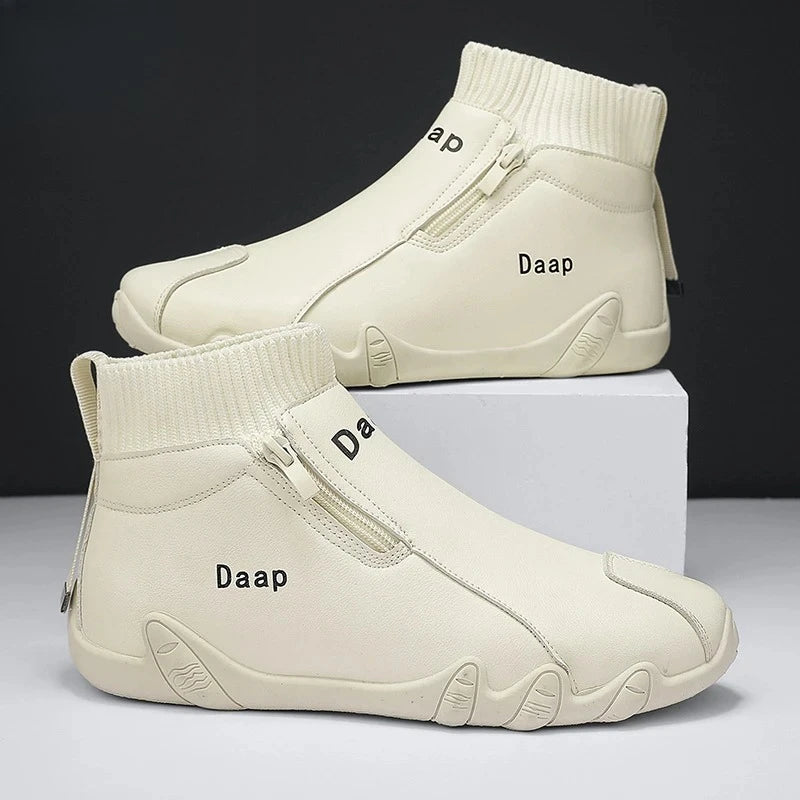 LEDP Men's High-Top Ankle Boots – Non-Slip Outdoor Work Shoes