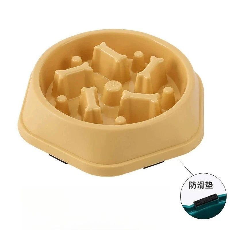 Slow Feeder Dog Bowl – Anti-Slip Puzzle Dish for Dogs