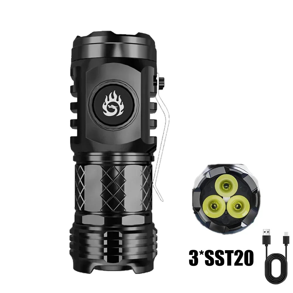 SAMMY LED Pen Flashlight – Type-C Rechargeable, 350+ Lumens
