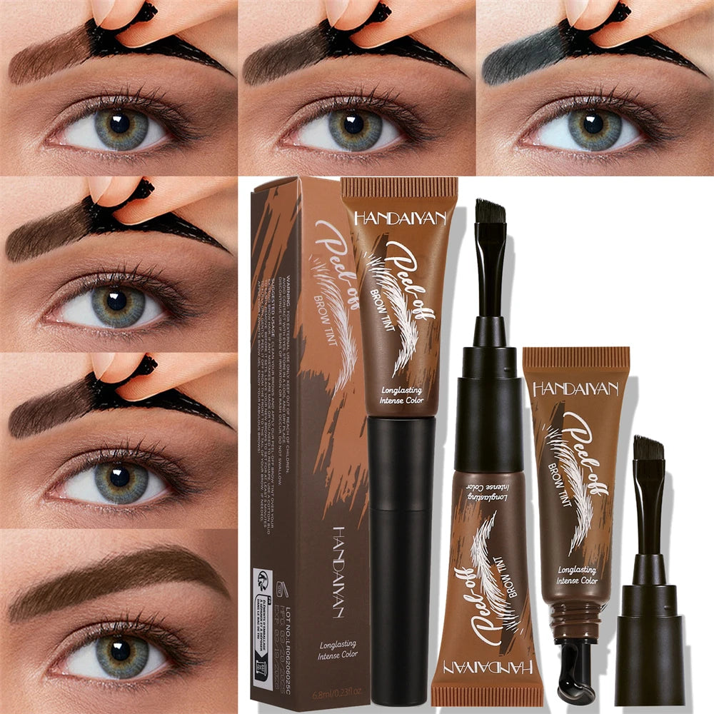 Semi-Permanent Peel-Off Eyebrow Tint – Waterproof Natural Brown