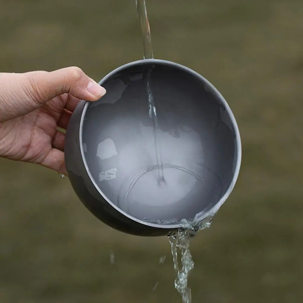 Titanium Alloy Camping Bowl – Ultralight Double Wall Outdoor Bowl