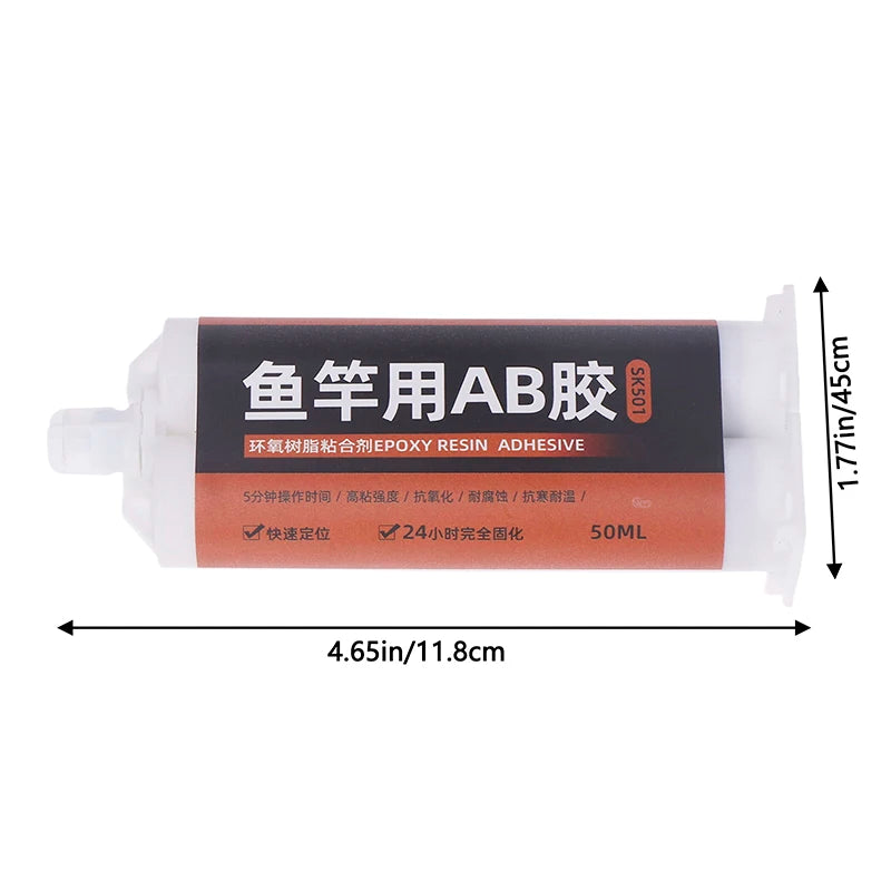 Fishing Rod Building Epoxy AB Glue 50ml – High Bond Repair