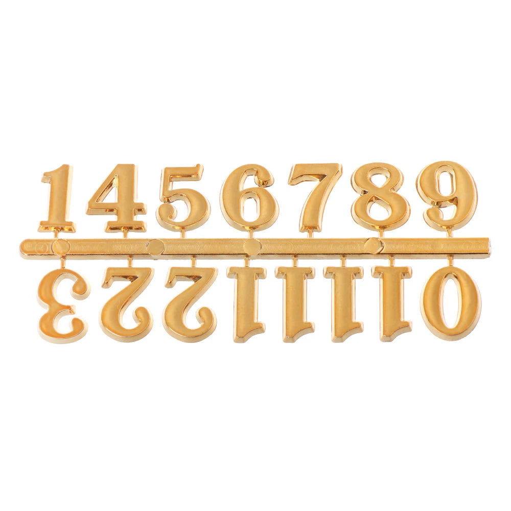 Quartz Clock Numeral Set – Arabic & Roman Numerals 12 PCS