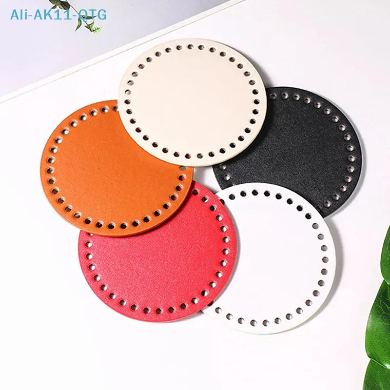 Round PU Leather Bag Bottom – DIY Crochet & Knitted Bags