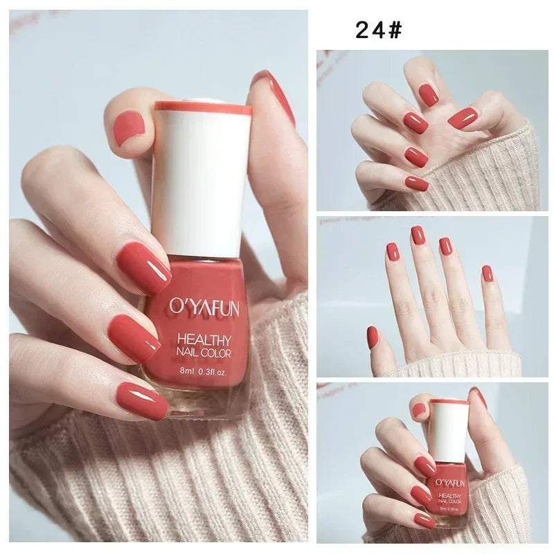 40 Autumn Brown Shades Water-Based Peel Off Gel Nail Polish