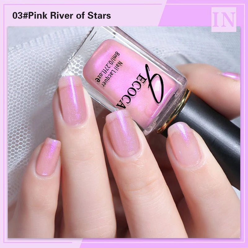 Handaiyan Laser Glitter Nail Polish – Aurora Rainbow 8ml