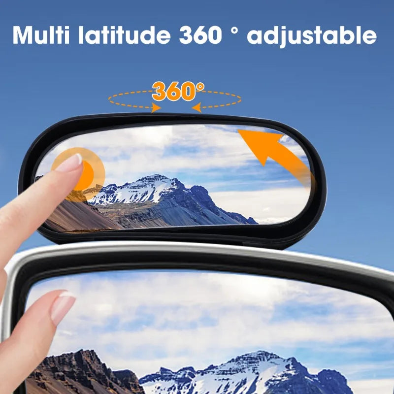 Universal 360° Blind Spot Mirror – Wide Angle Car Side Mirror
