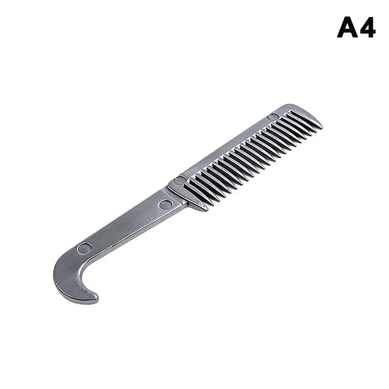 Aluminum Horse Curry Comb – Metal Mane & Tail Grooming Tool
