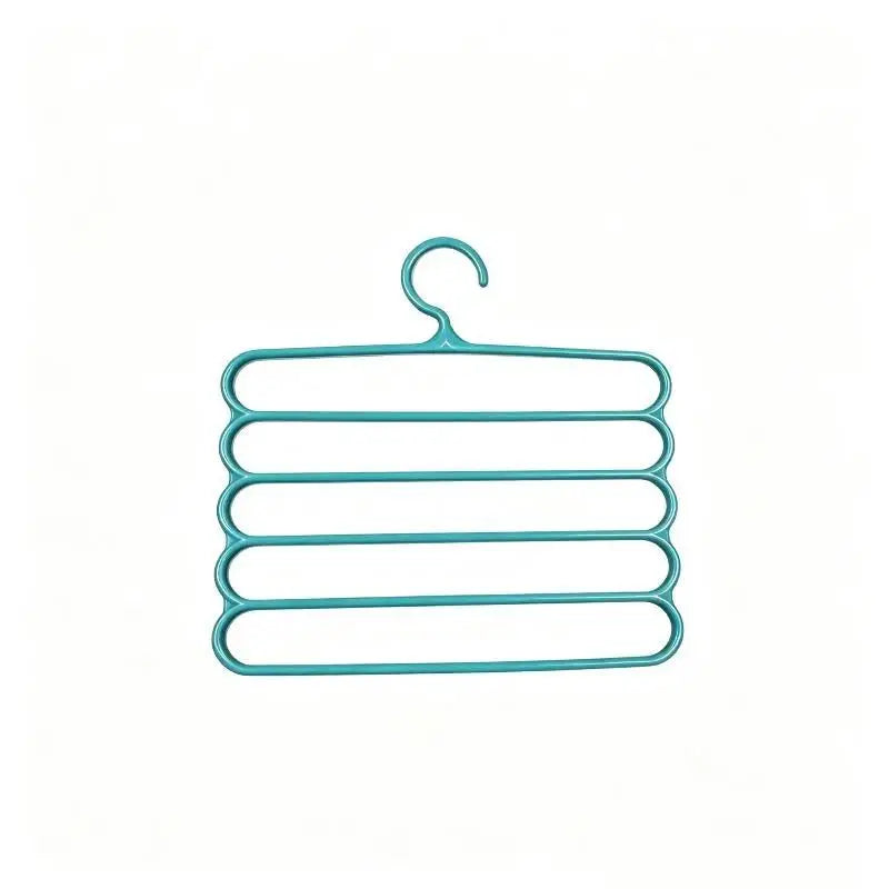 5-Tier Pants Hanger – Anti-Slip Space-Saving Closet Rack