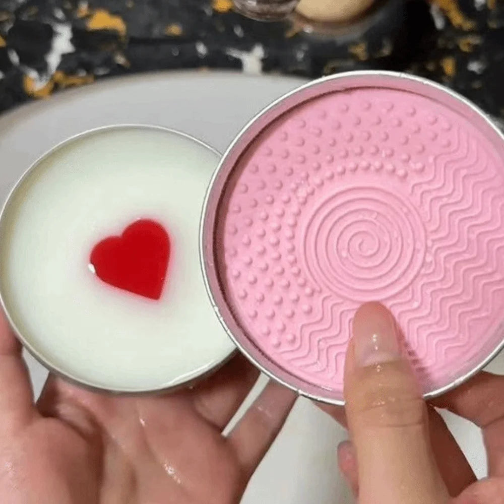Makeup Brush Cleaner Soap & Silicone Mat – Deep Clean Set