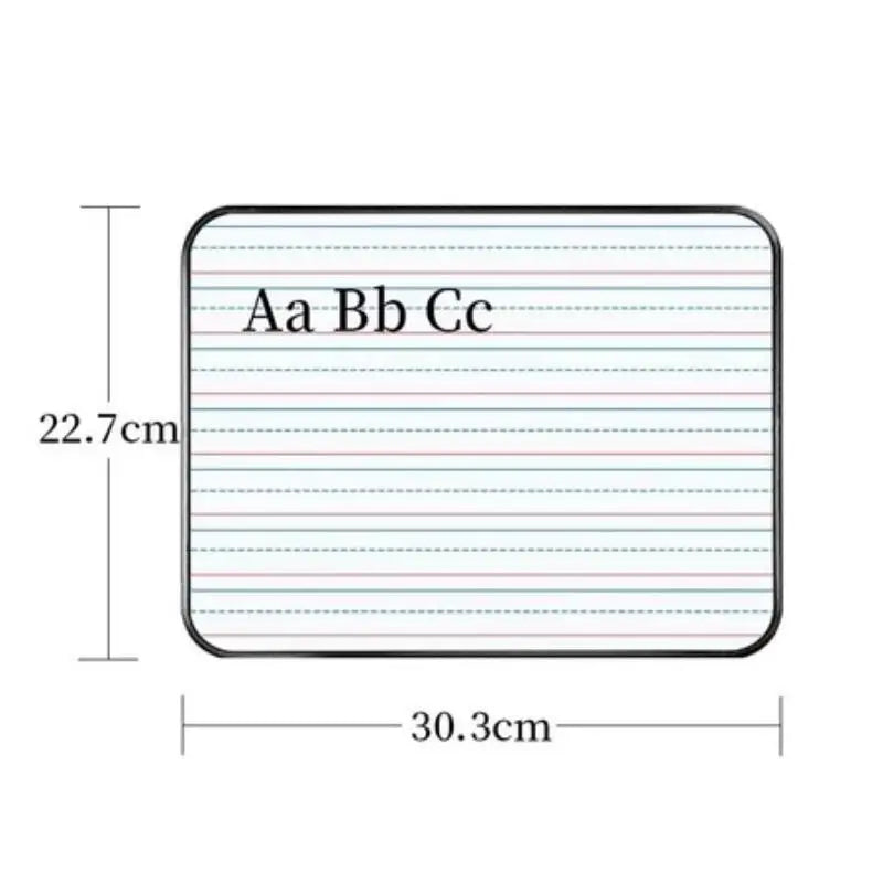 Kids Lined Dry Erase Whiteboard | 3-Grid Handwriting Practice Board