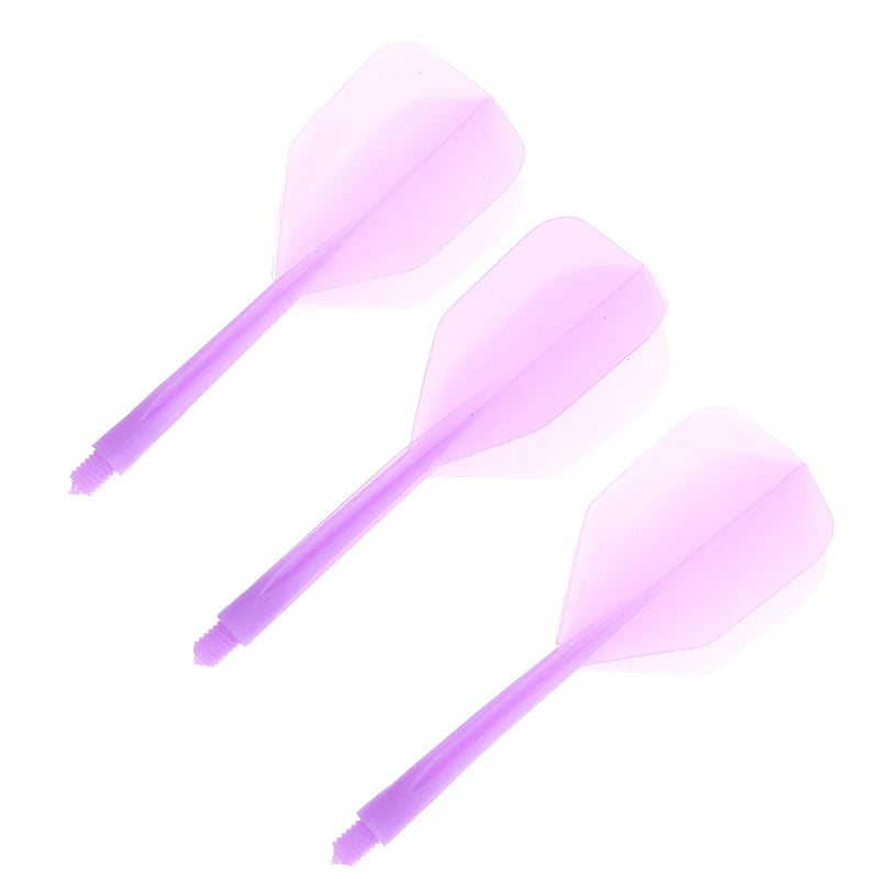 3-Pack 2BA Transparent Dart Shafts – Anti-Fall ABS Plastic