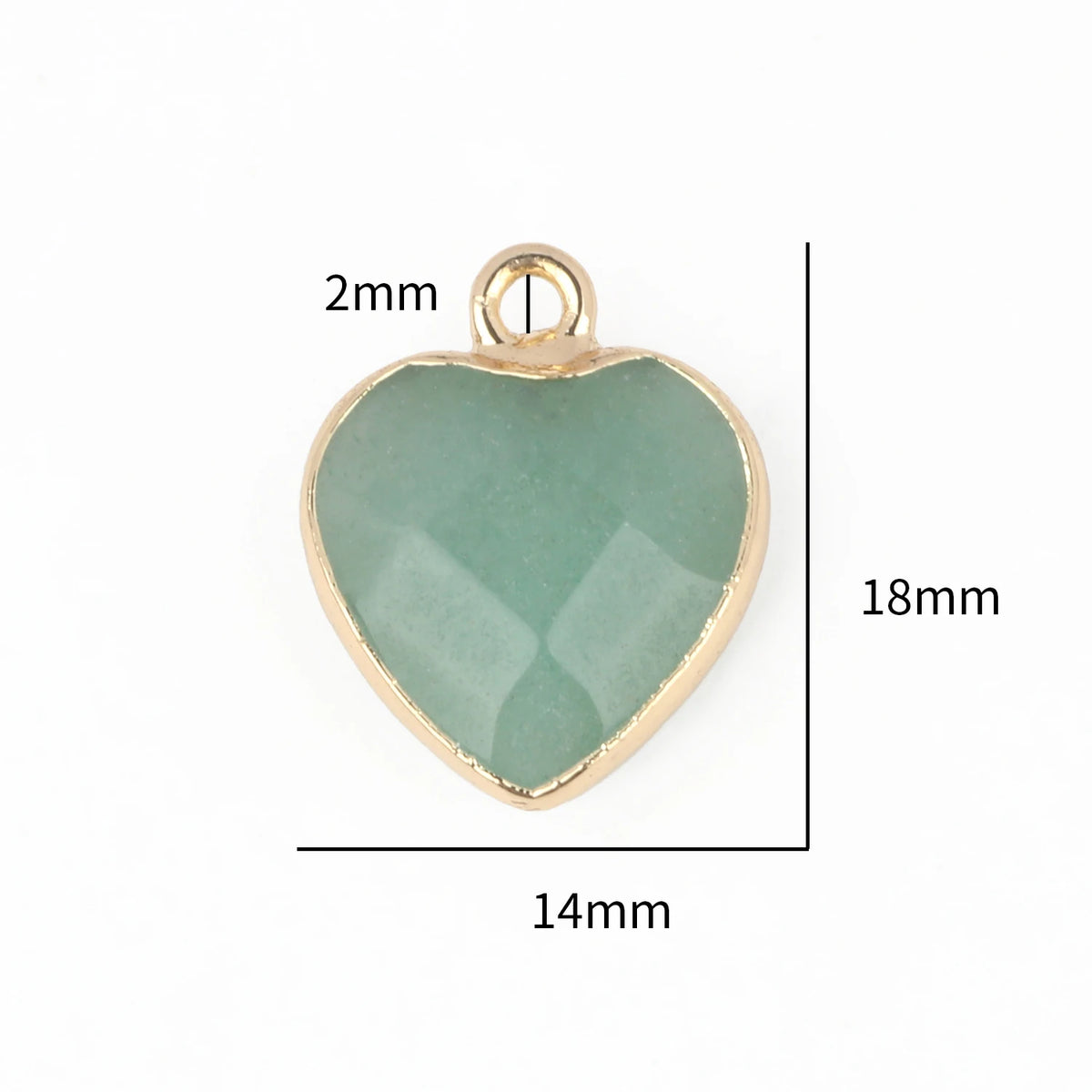 Natural Green Aventurine Stone Pendant Charm | DIY Jewelry