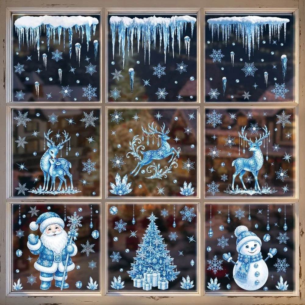 Reusable Christmas Window Stickers – PVC Electrostatic Cling