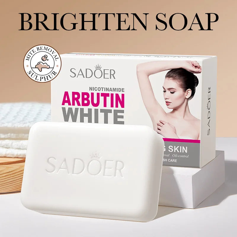 SADOER Niacinamide Arbutin Brightening Facial Soap Cleanser