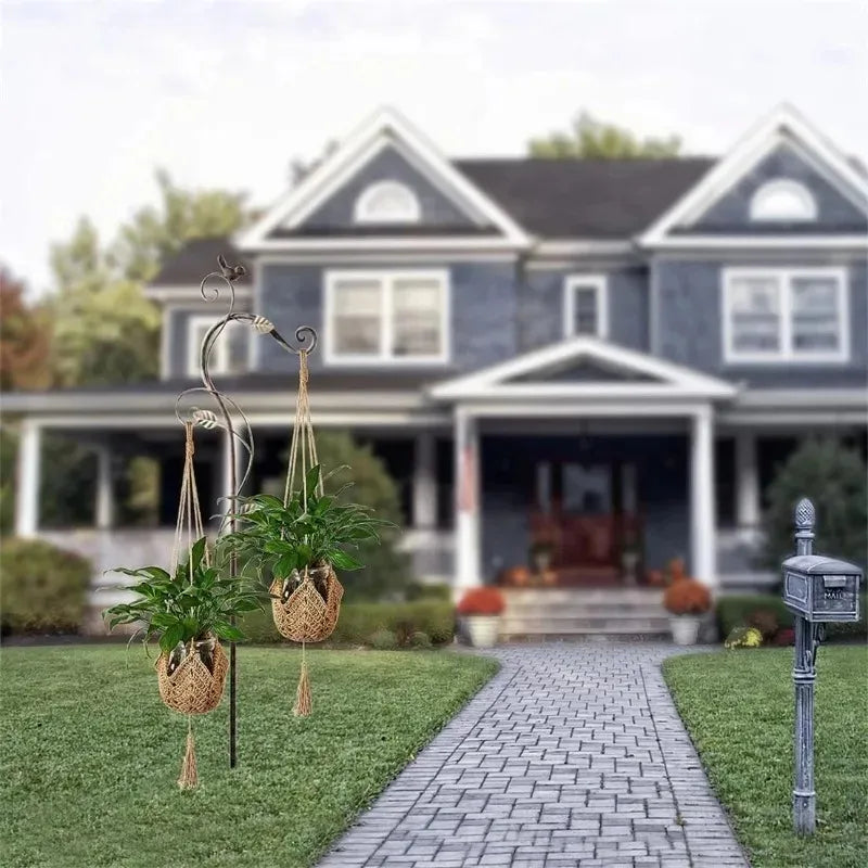 Macrame Plant Hanger – Natural Hemp Rope Hanging Planter