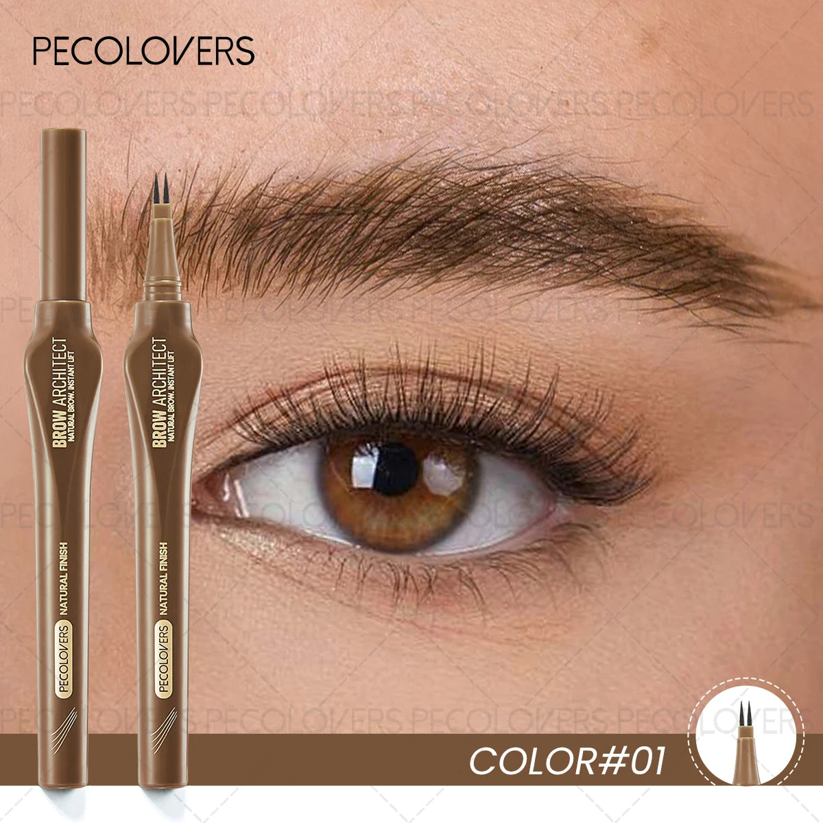 SAMMY Double Fork Eyebrow Pen – Sweatproof Long-Lasting Cream