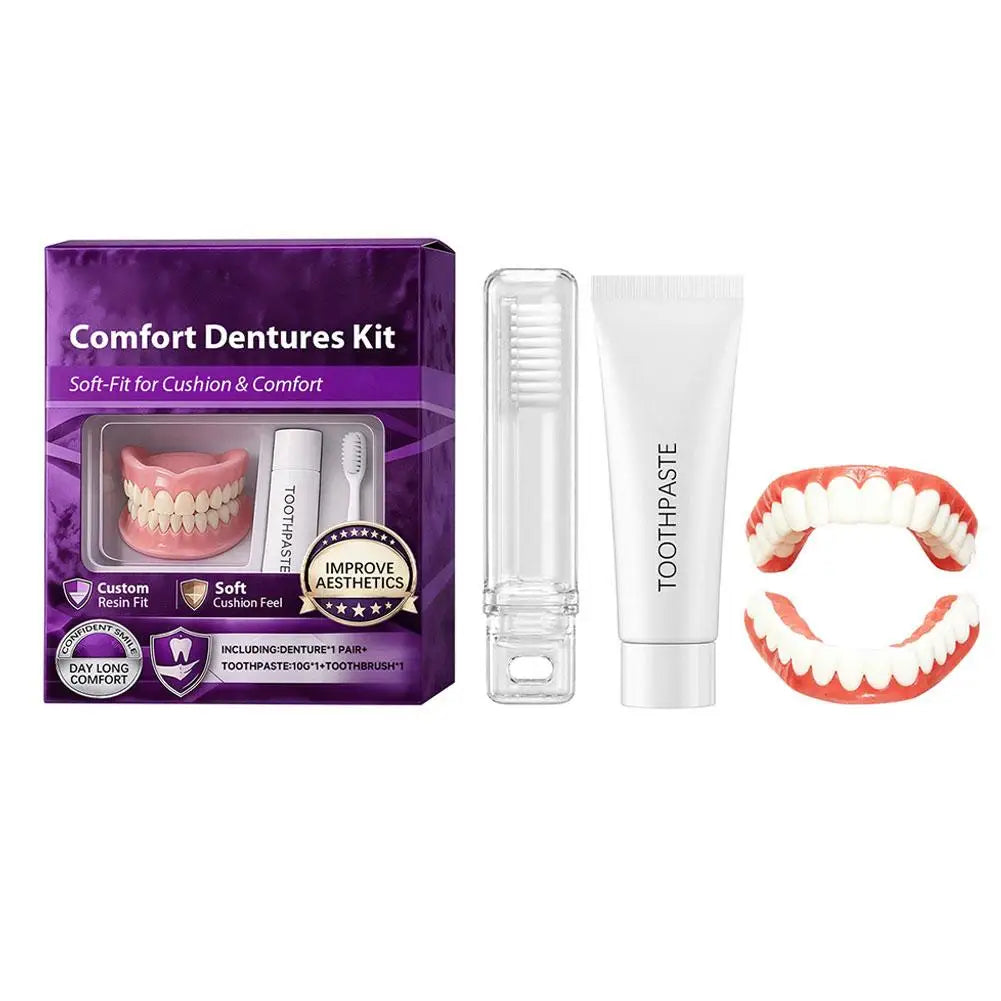 Moldable Silicone Dentures for Seniors – Custom Fit False Teeth