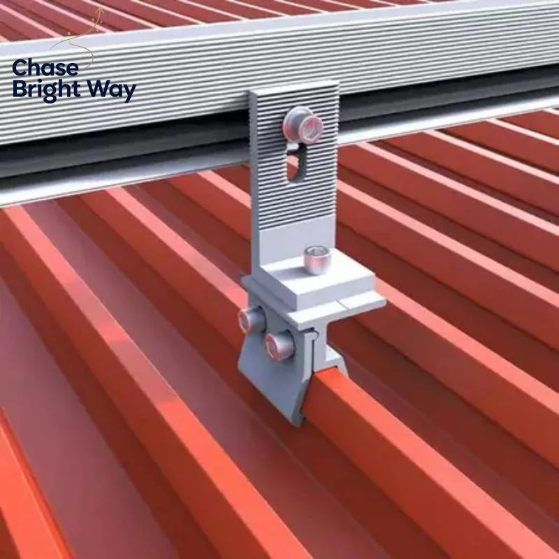 L-Bracket Solar Panel Mount – Aluminum Roof & Balcony Clamp