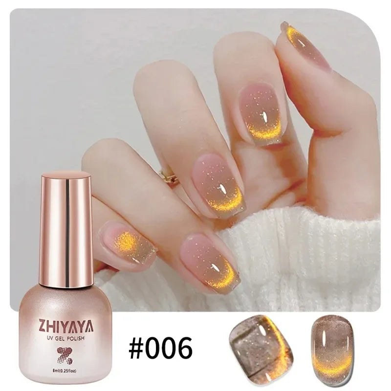 Handaiyan Black Cat Eye Magnetic Gel Nail Polish – 8ml