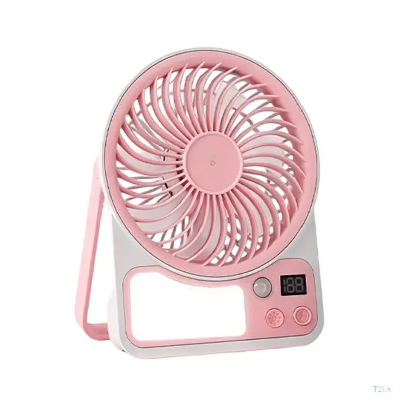 Rechargeable Clip Fan with Induction Night Light – 5 Speed