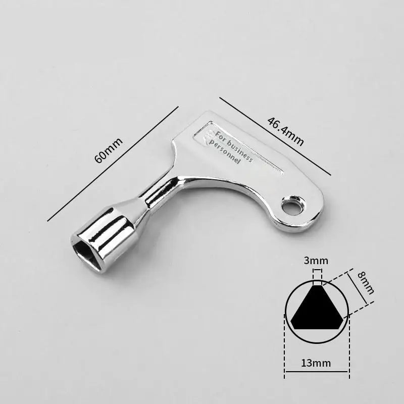 Universal Alloy Triangular Wrench Key – Cabinet & Valve Tool