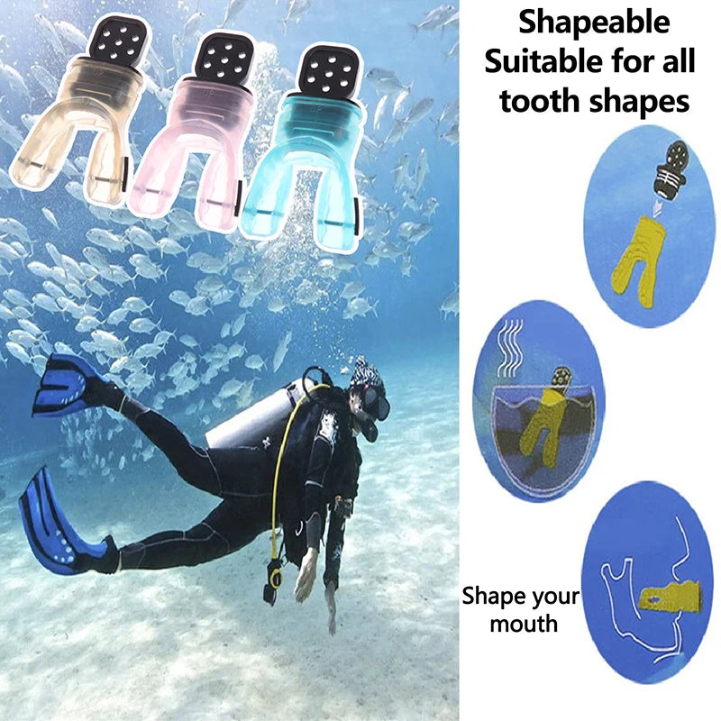 Silicone Scuba Snorkel Mouthpiece – Moldable Bite Regulator