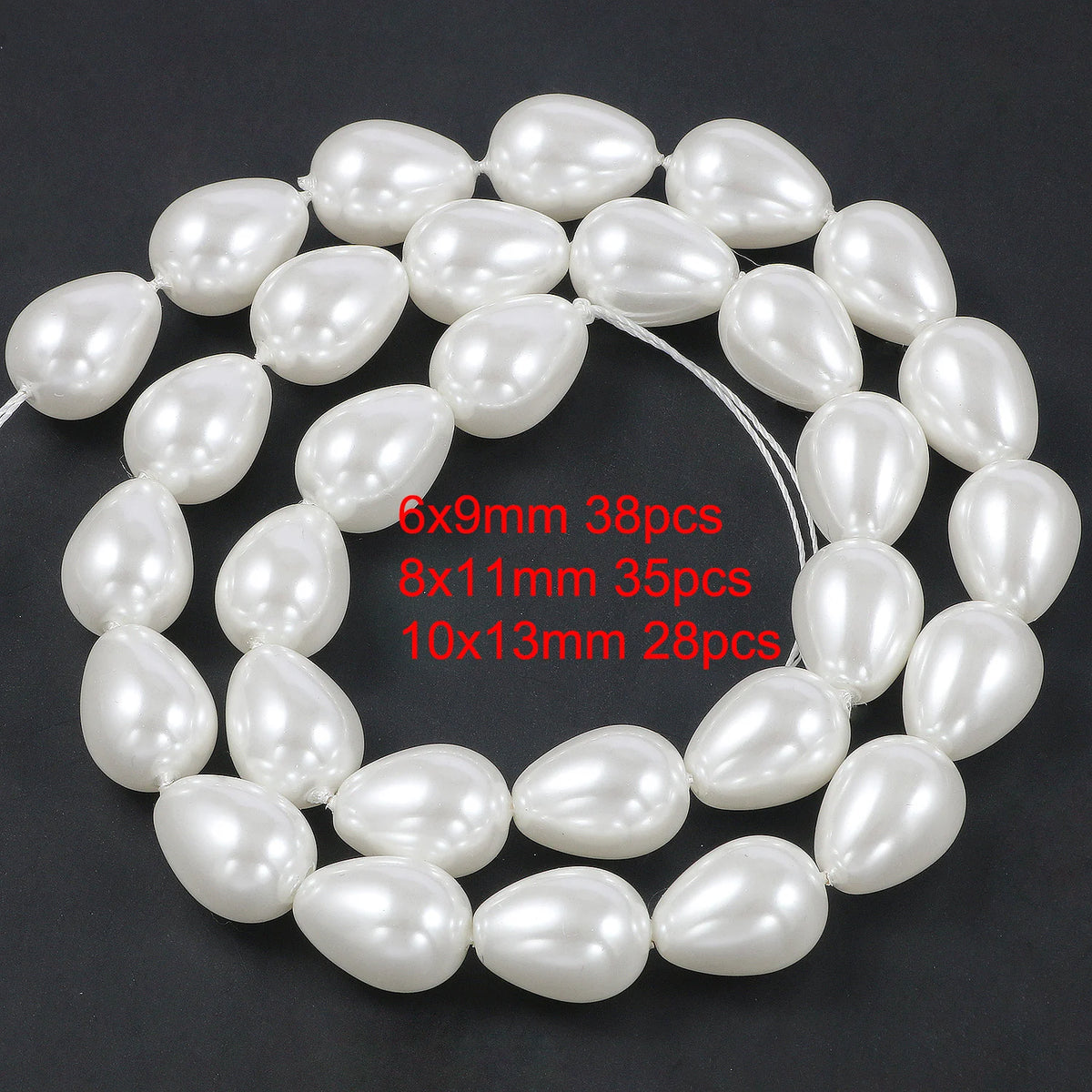 Round Shell Pearl Beads for DIY Jewelry Making – 6–12mm