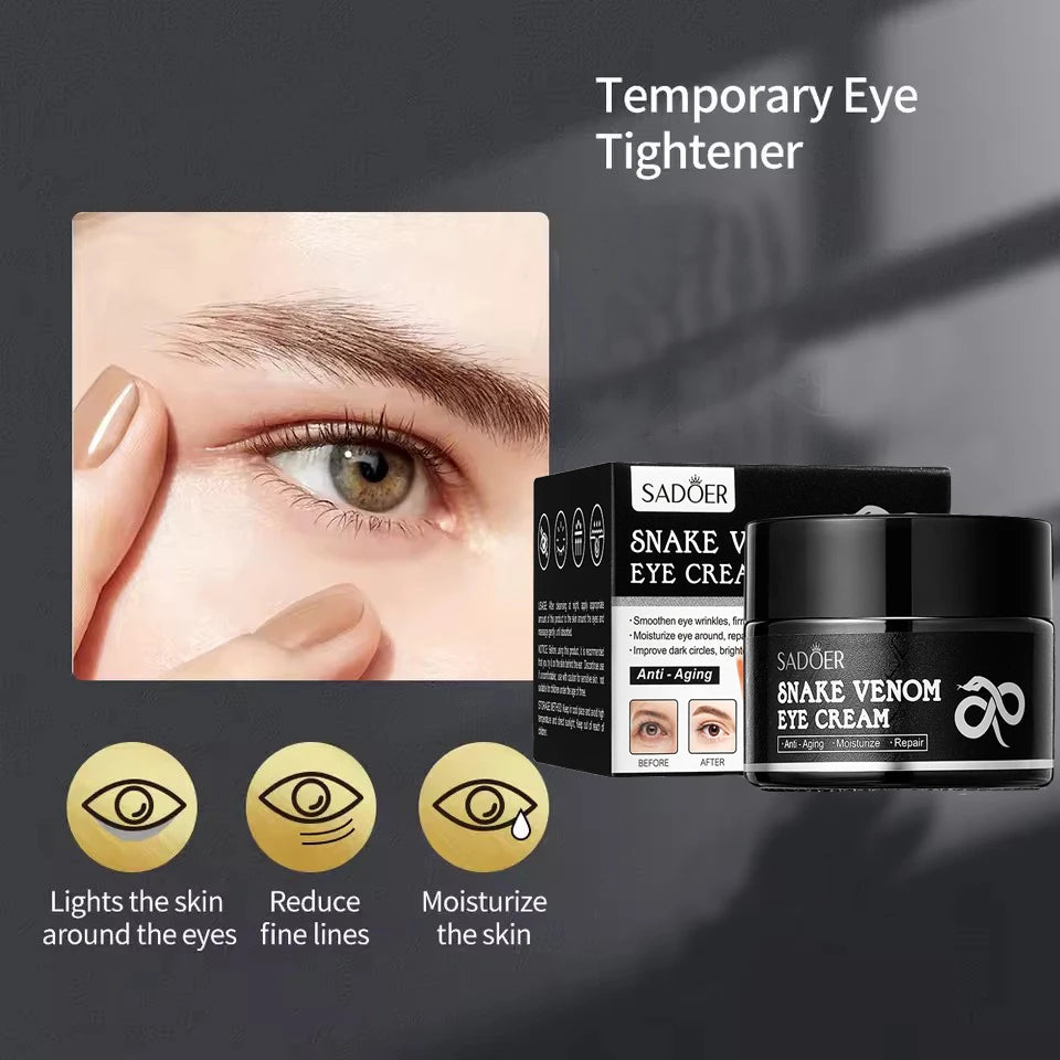 Snake Venom Peptide Eye Cream – Firm, Brighten & Hydrate