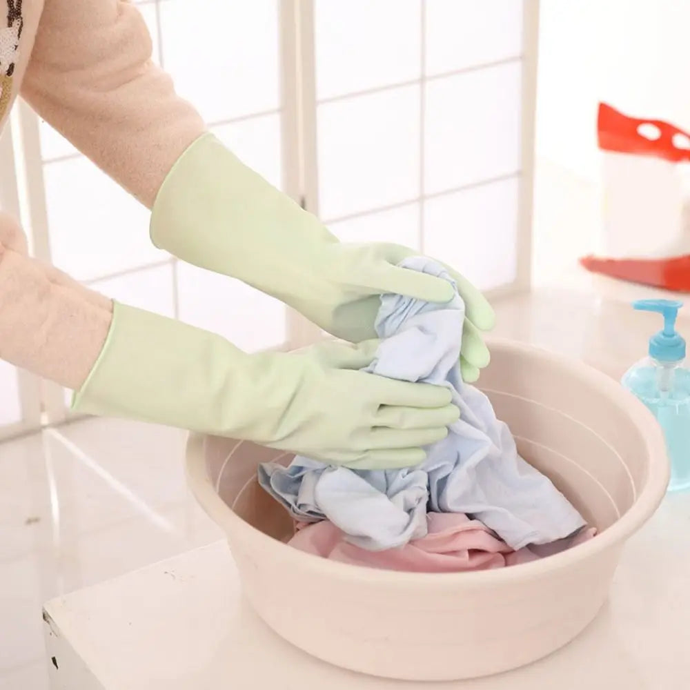 PVC Waterproof Cleaning Gloves – Flexible Household Wash Gloves