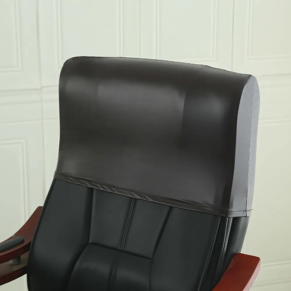 Waterproof Leather Chair Headrest Cover – Elastic Backrest Protector