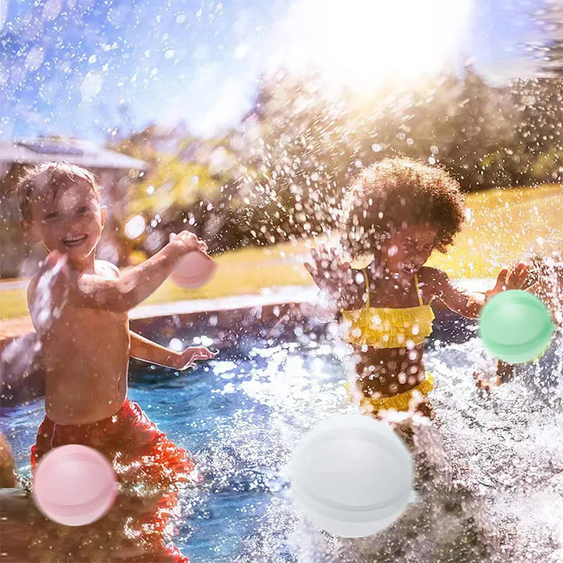 Reusable Self-Sealing Silicone Water Balls – Pool & Beach Toy