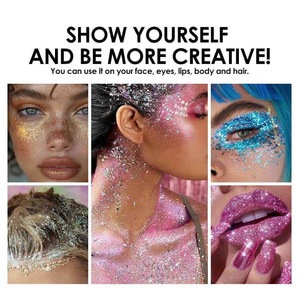 Glitter Gel Stick – Sequin Eyeshadow Face & Body Shimmer