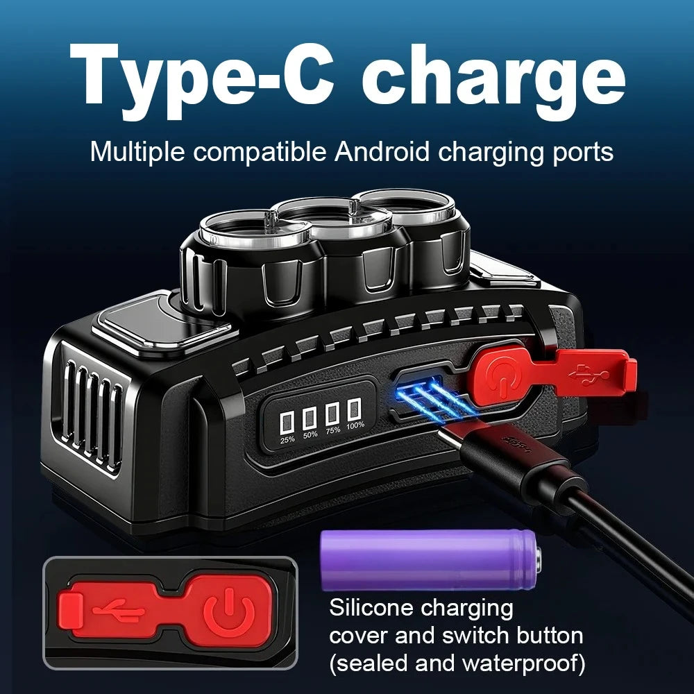 Rechargeable LED Headlamp 7 Modes Red Light IPX4 Waterproof