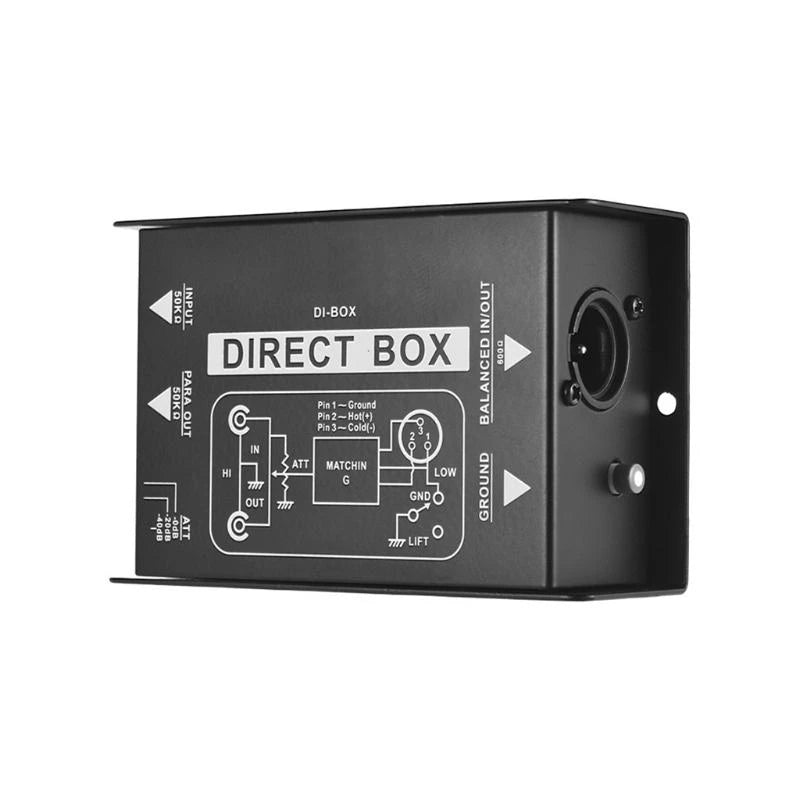 T21A Passive DI Box – Ground Lift & Attenuator | Stereo & Guitar