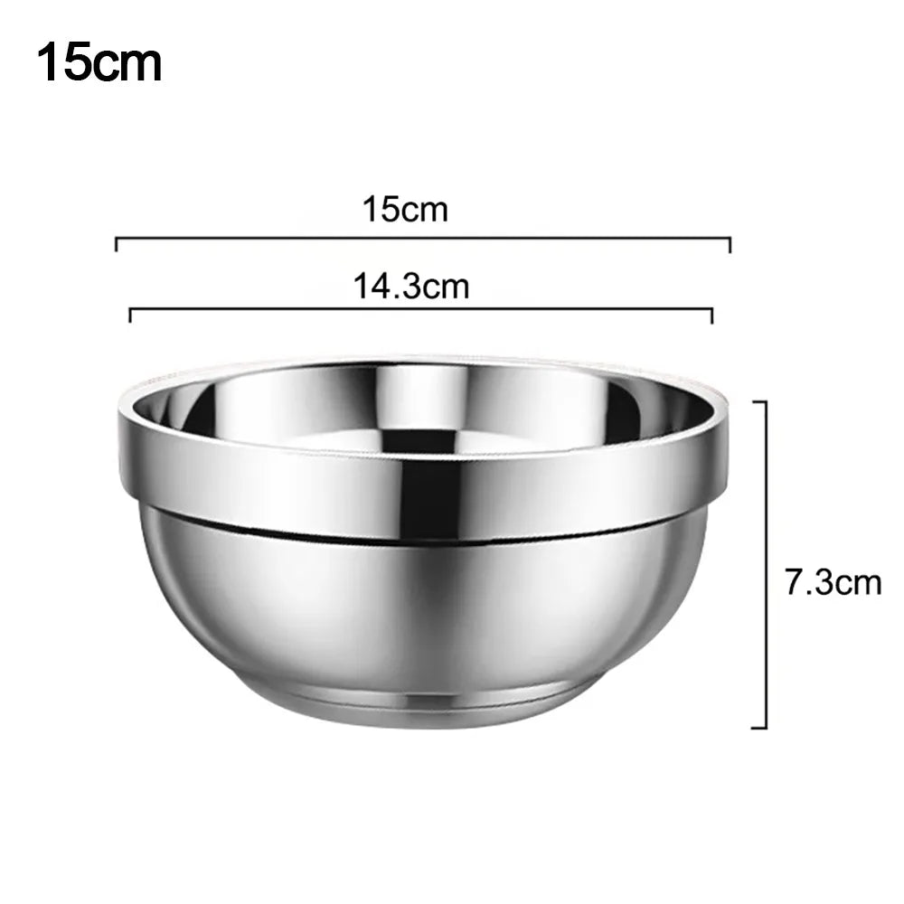 316 Stainless Steel Double-Wall Insulated Bowl – Anti-Scald