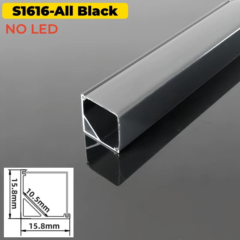 V-Shape 45° Corner LED Aluminum Channel Profile with Diffuser