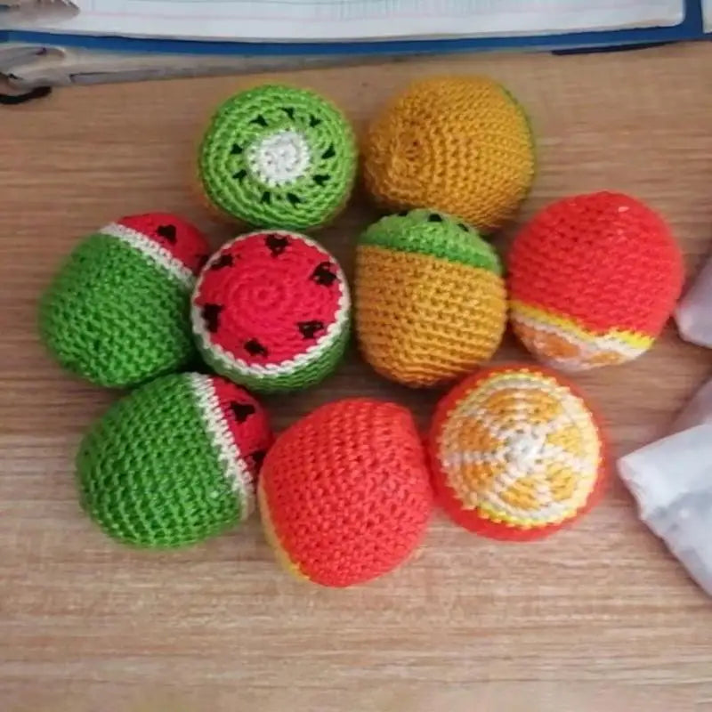 Handmade Plush Footbag Juggling Ball – Soft Hacky Sack Toy