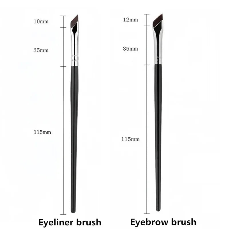 Ultra-Thin Angled Detail Brush – Eyeliner & Eyebrow Precision