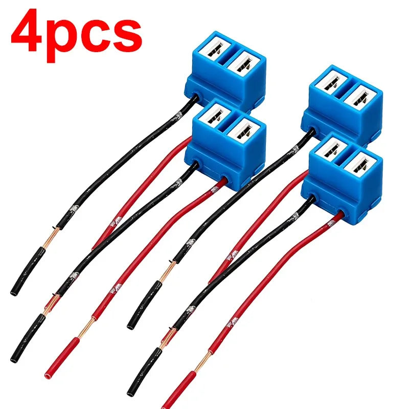 H7 LED Headlight Socket Adapter – Heat-Resistant Wiring Harness