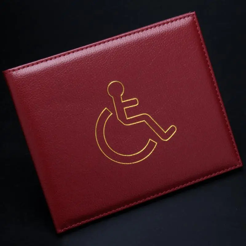 Waterproof PU Leather Accessibility ID & Certificate Holder