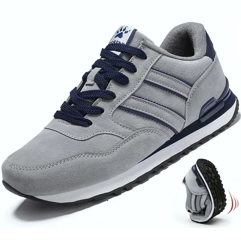 LEDP Men's Breathable Lace-Up Sneakers | Casual Walking Shoes