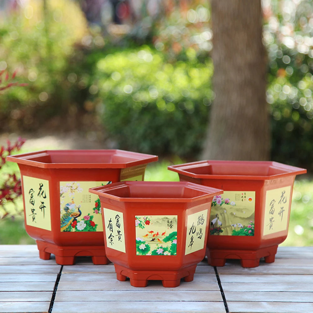 Large Hydroponic Planter Pot – Thickened Resin Plastic 9.84"