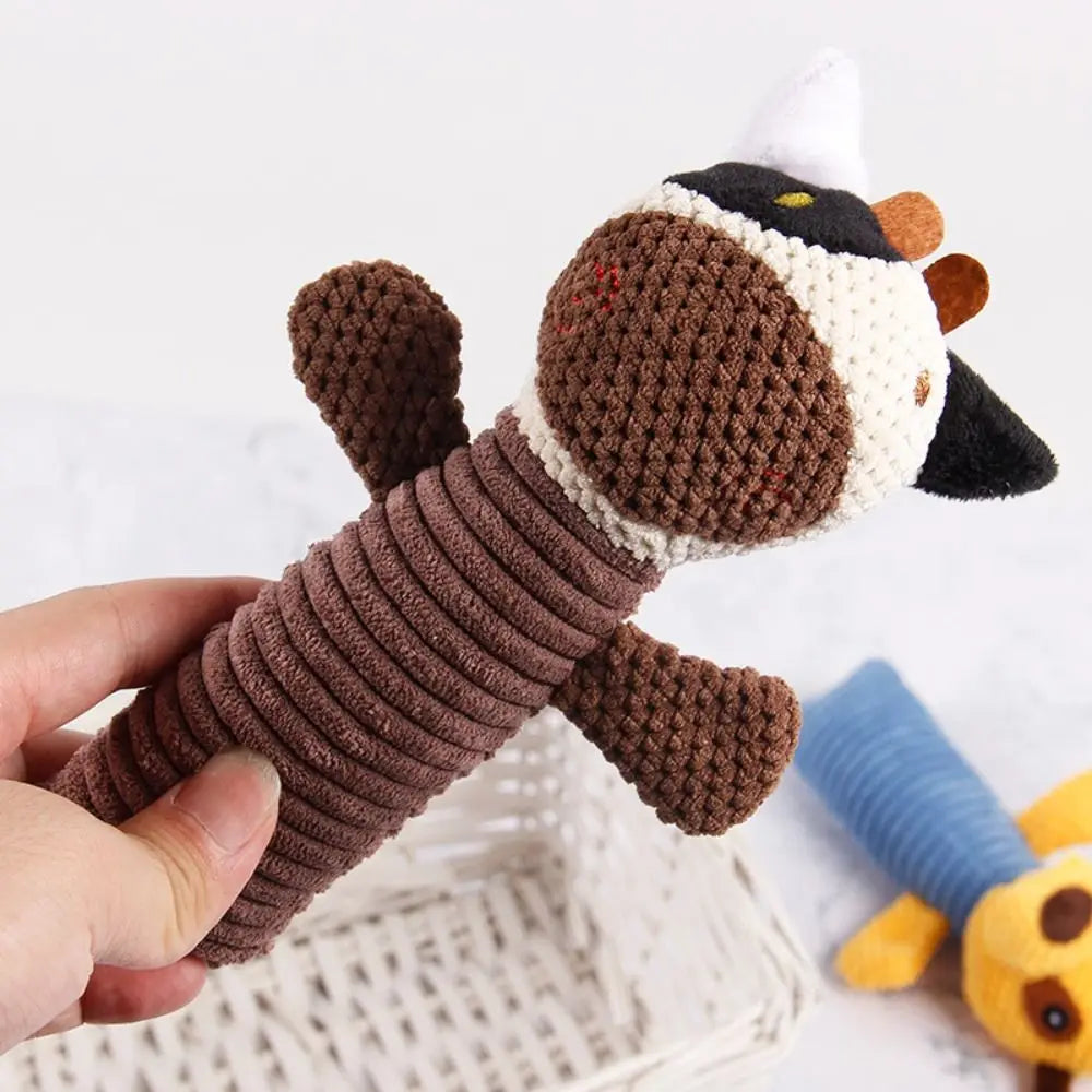 Plush Squeaky Dog Toy – Soft Interactive Sound Chew Toy
