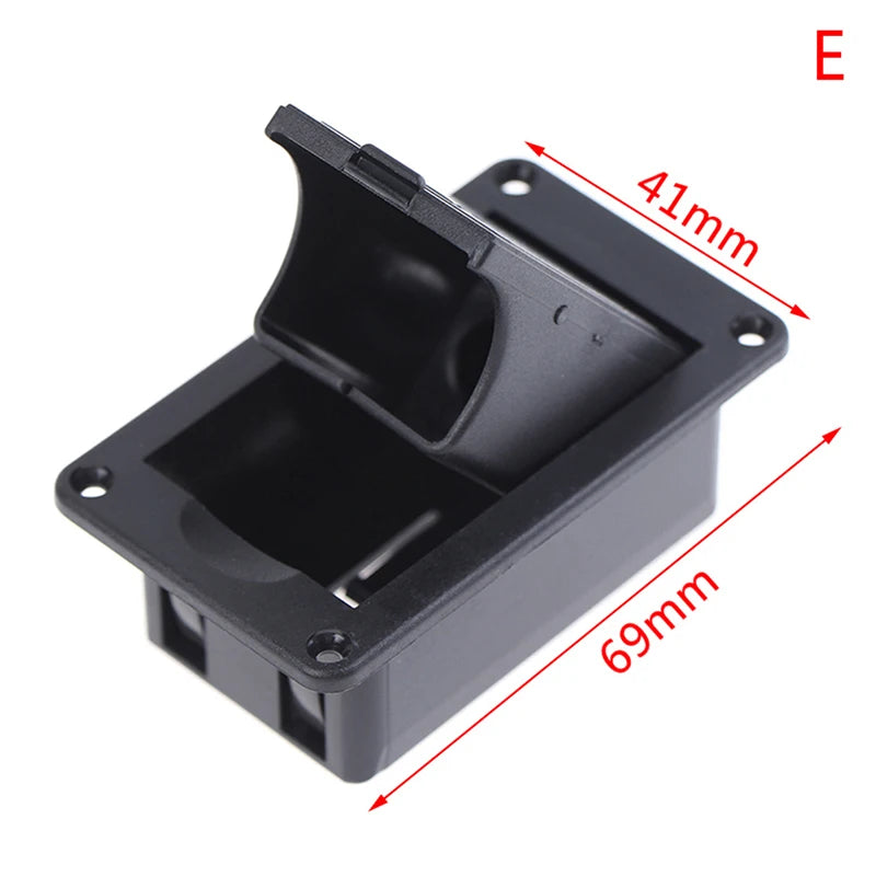 Active Bass Guitar 9V Battery Box Holder with Plug & Cable