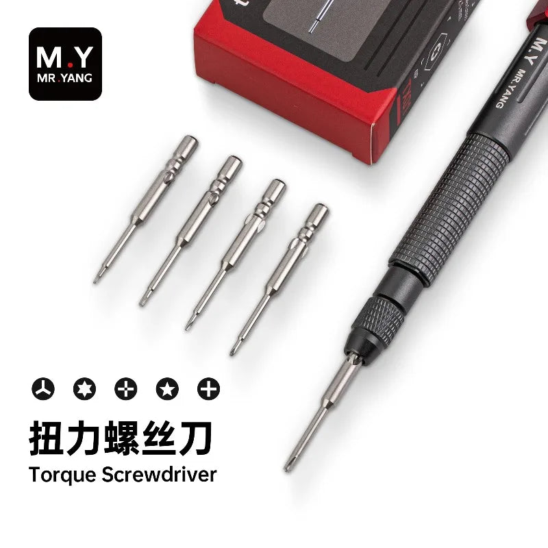 YCS M.Y TX01 Torque Screwdriver – 5 Bits, Magnetic Auto-Idle