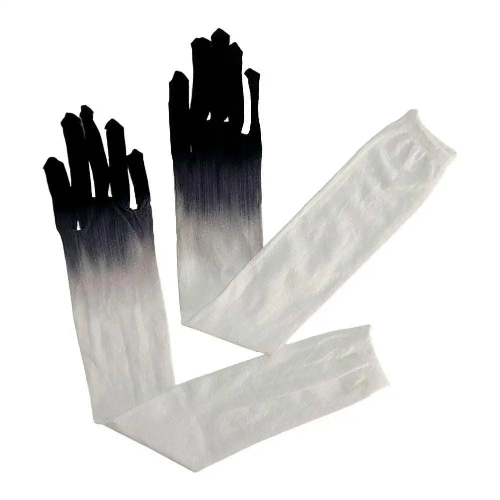 Women Gradient Tulle Long Gloves – Cosplay, KPOP & Party