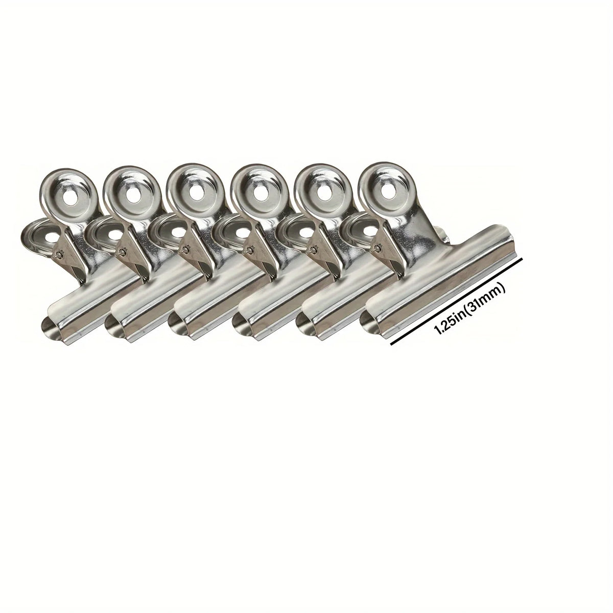 Stainless Steel Food Bag Sealing Clips – 6 or 12 Pack